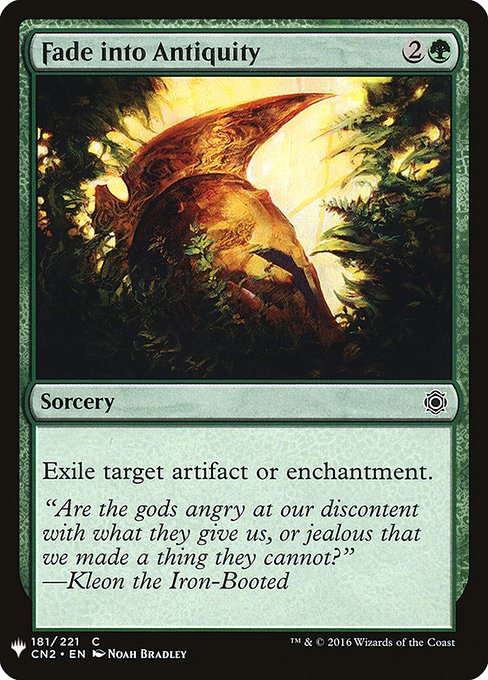 Exile target artifact or enchantment.