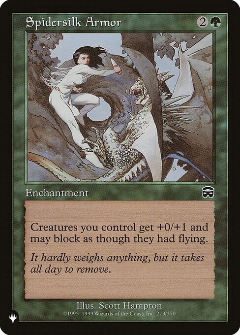 Creatures you control get +0/+1 and have reach. (They can block creatures with flying.)