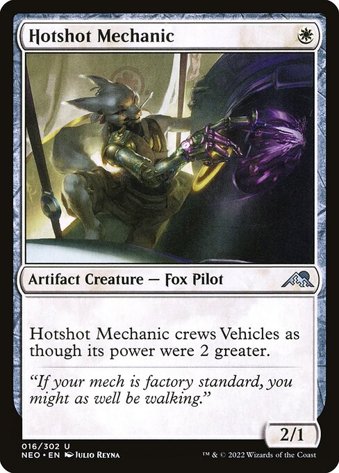 Hotshot Mechanic crews Vehicles as though its power were 2 greater.