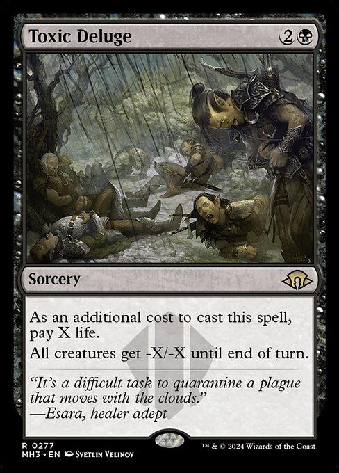 As an additional cost to cast this spell, pay X life.
All creatures get -X/-X until end of turn.