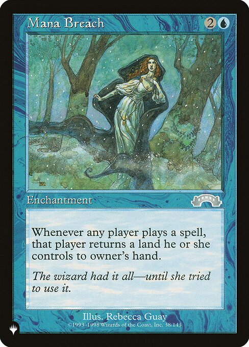 Whenever a player casts a spell, that player returns a land they control to its owner's hand.