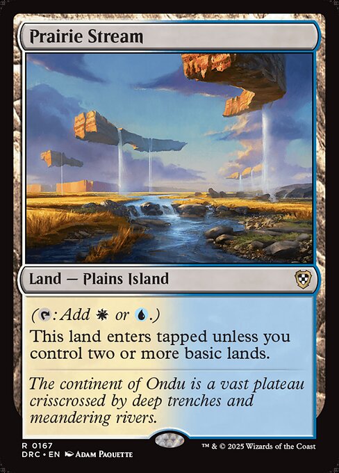 ({T}: Add {W} or {U}.)
this land enters tapped unless you control two or more basic lands.