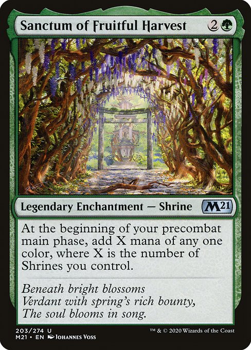 At the beginning of your precombat main phase, add X mana of any one color, where X is the number of Shrines you control.