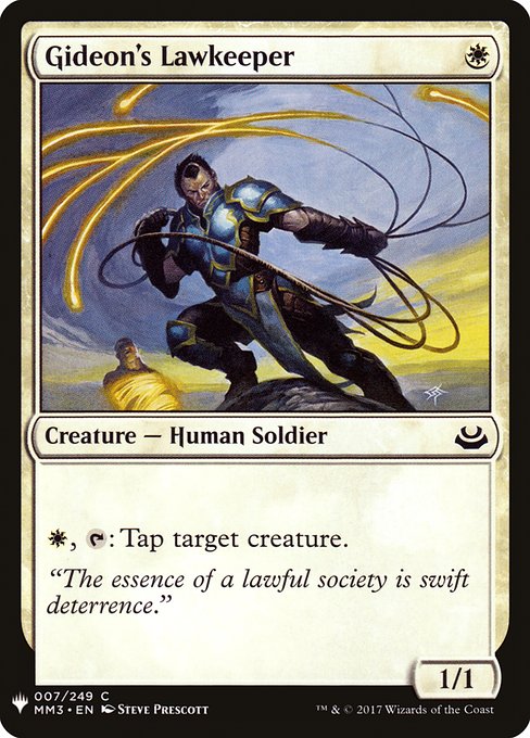 {W}, {T}: Tap target creature.
