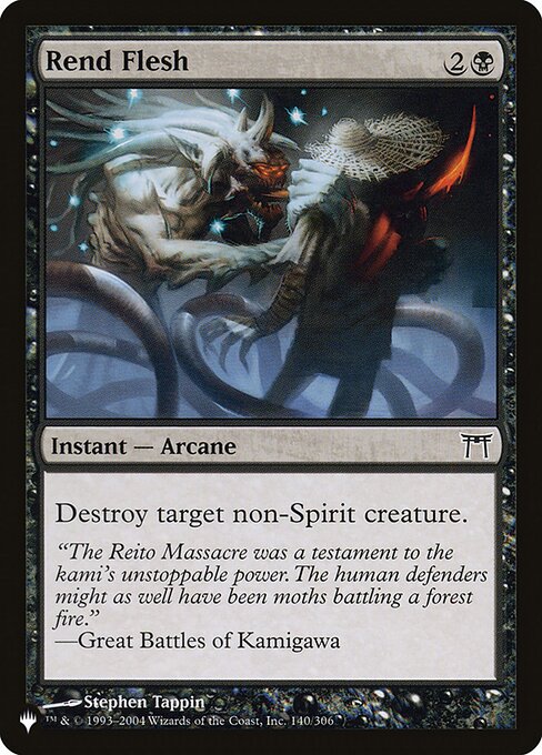 Destroy target non-Spirit creature.