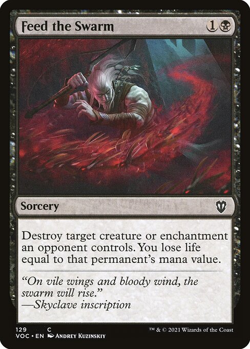 Destroy target creature or enchantment an opponent controls. You lose life equal to that permanent's mana value.
