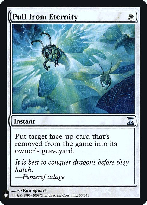 Put target face-up exiled card into its owner's graveyard.