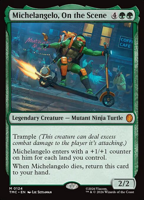 Michelangelo, On the Scene (Foil)