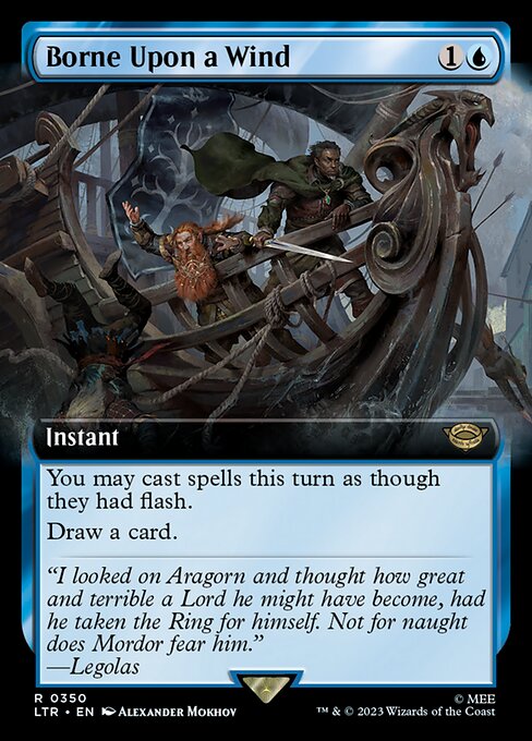 You may cast spells this turn as though they had flash.
Draw a card.