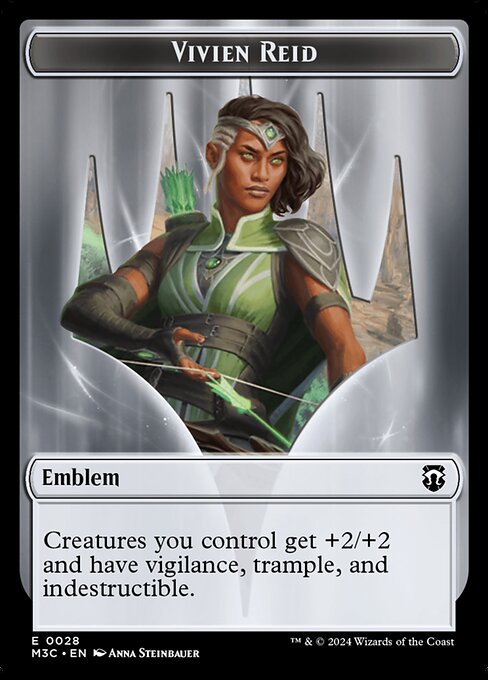 Creatures you control get +2/+2 and have vigilance, trample, and indestructible.