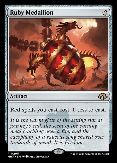 Red spells you cast cost {1} less to cast.