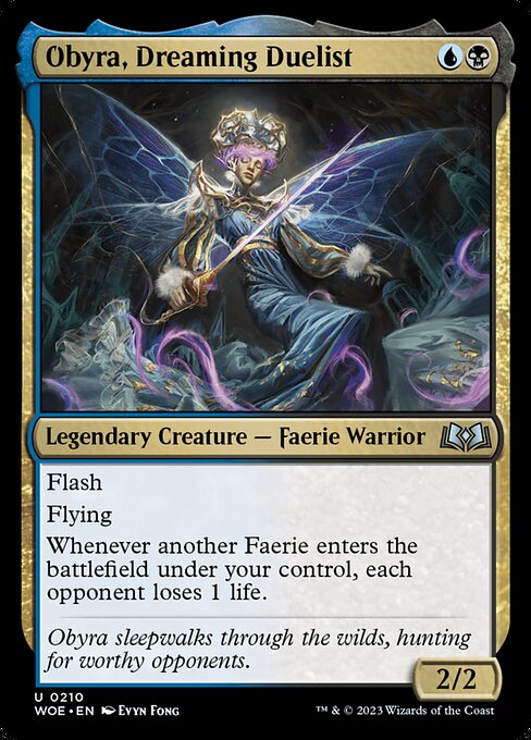 Flash
Flying
Whenever another Faerie enters the battlefield under your control, each opponent loses 1 life.