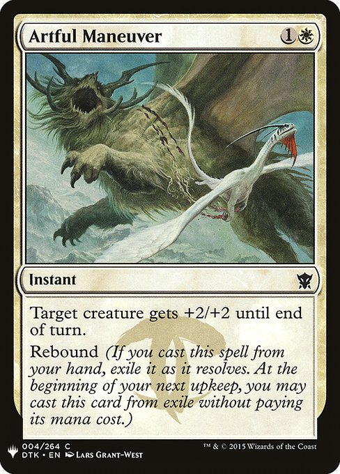 Target creature gets +2/+2 until end of turn.
Rebound (If you cast this spell from your hand, exile it as it resolves. At the beginning of your next upkeep, you may cast this card from exile without paying its mana cost.)
