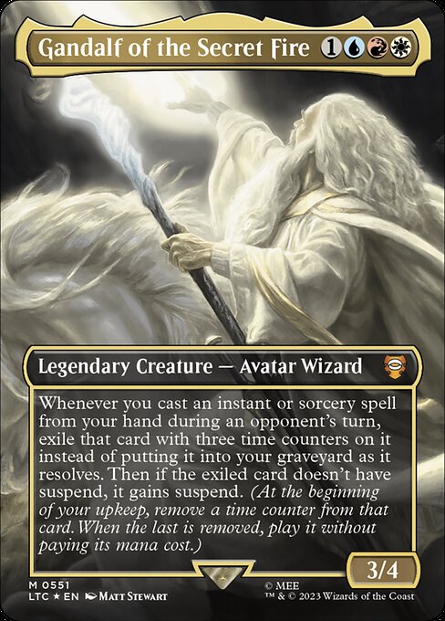 Whenever you cast an instant or sorcery spell from your hand during an opponent's turn, exile that card with three time counters on it instead of putting it into your graveyard as it resolves. Then if the exiled card doesn't have suspend, it gains suspend. (At the beginning of your upkeep, remove a time counter from that card. When the last is removed, you may play it without paying its mana cost.)