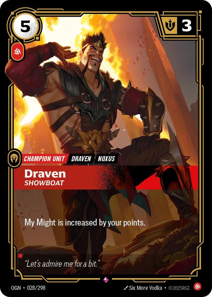 Draven, Showboat (Foil)