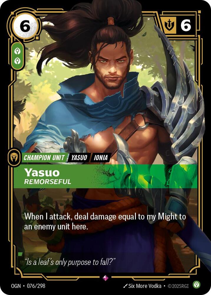 Yasuo, Remorseful (Foil)