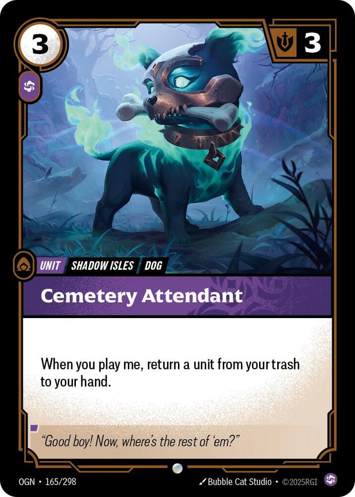 Cemetery Attendant (Foil)