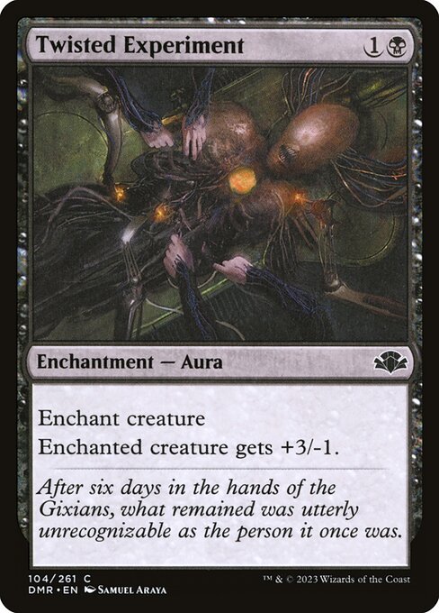 Enchant creature
Enchanted creature gets +3/-1.
