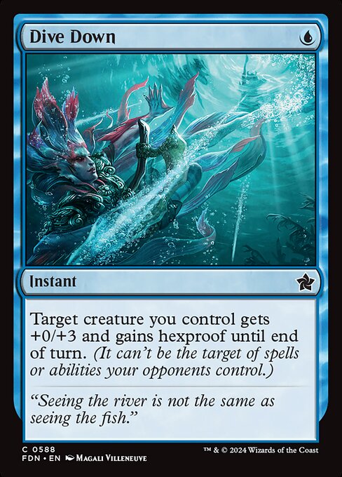 Target creature you control gets +0/+3 and gains hexproof until end of turn. (It can't be the target of spells or abilities your opponents control.)