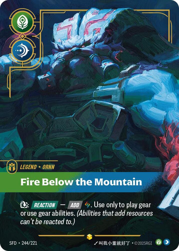 Ornn, Fire Below the Mountain (Overnumbered) (Foil)