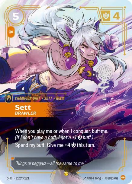 Sett, Brawler (Signature) (Foil)