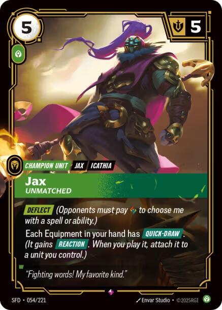 Jax, Unmatched (Foil)