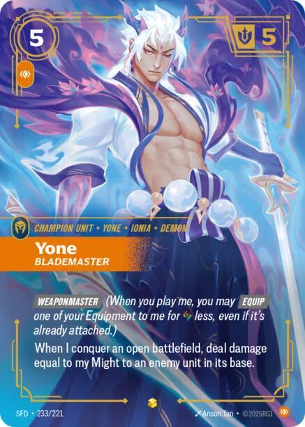 Yone, Blademaster (Overnumbered) (Foil)