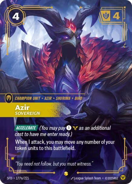 Azir, Sovereign (Alternate Art) (Foil)