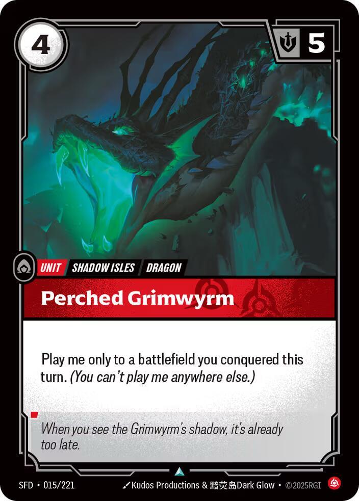 Perched Grimwyrm (Foil)
