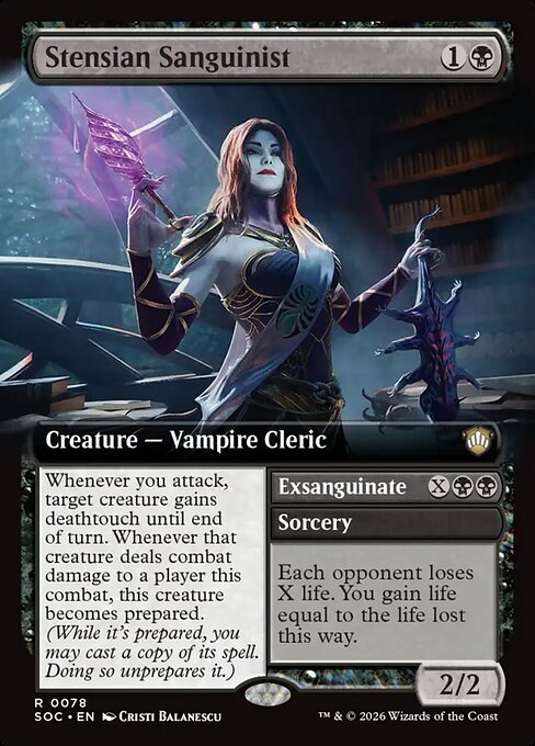 Stensian Sanguinist // Exsanguinate (Foil)