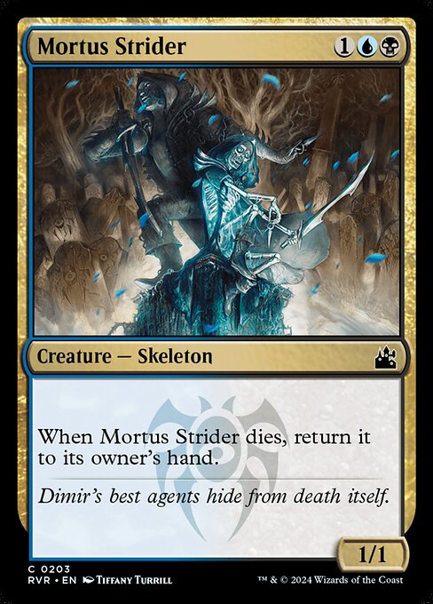 When Mortus Strider dies, return it to its owner's hand.