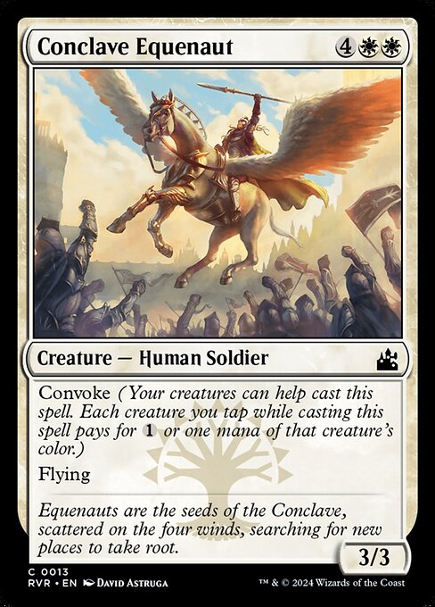 Convoke (Your creatures can help cast this spell. Each creature you tap while casting this spell pays for {1} or one mana of that creature's color.)
Flying