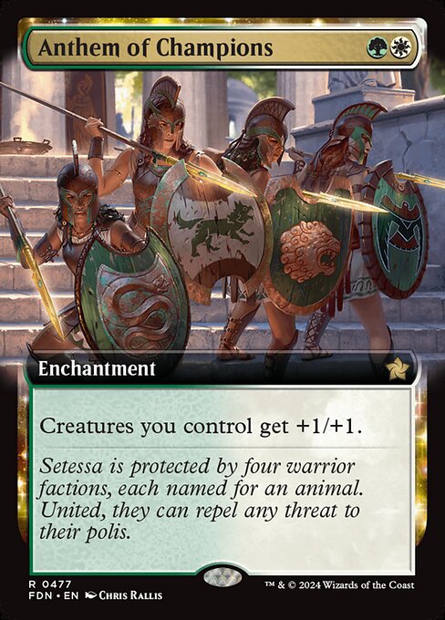 Creatures you control get +1/+1.