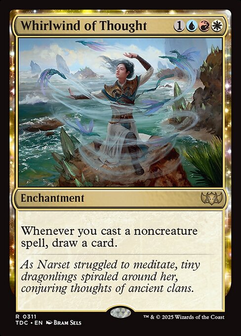 Whenever you cast a noncreature spell, draw a card.