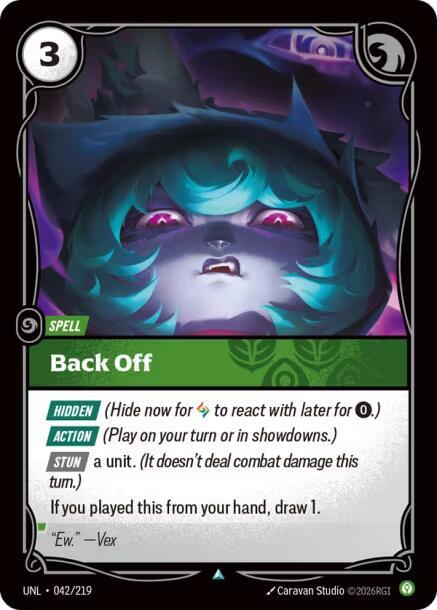 Back Off (Foil)