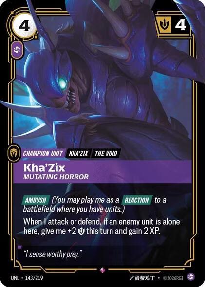 Kha'Zix, Mutating Horror (Foil)