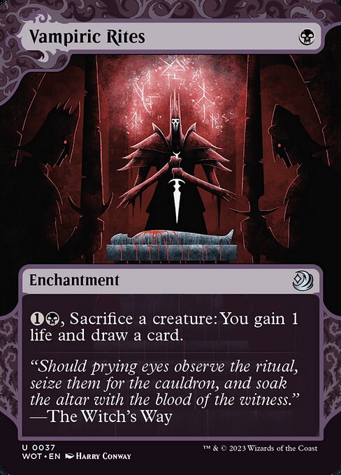 {1}{B}, Sacrifice a creature: You gain 1 life and draw a card.