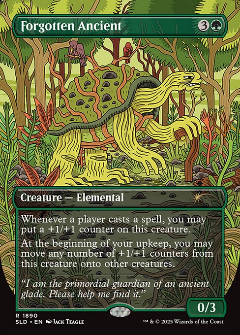 Whenever a player casts a spell, you may put a +1/+1 counter on this creature.
At the beginning of your upkeep, you may move any number of +1/+1 counters from this creature onto other creatures.