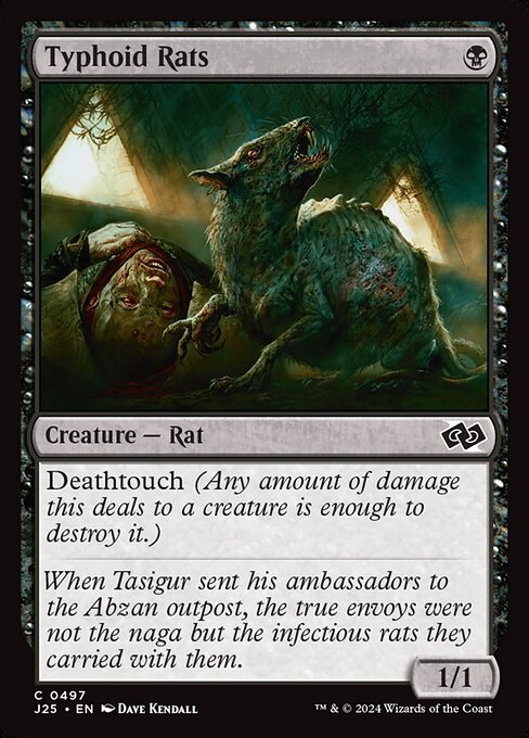 Deathtouch (Any amount of damage this deals to a creature is enough to destroy it.)