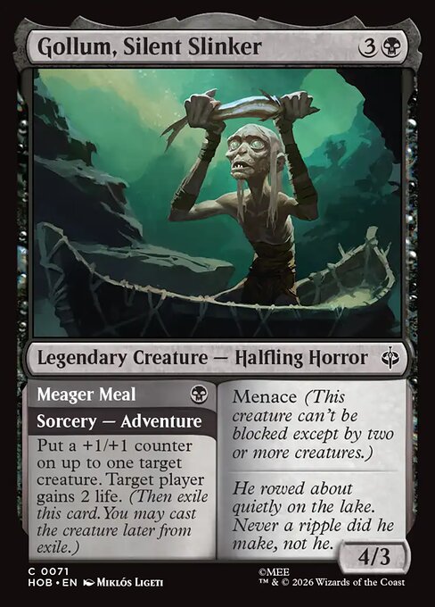 Gollum, Silent Slinker // Meager Meal (Foil)