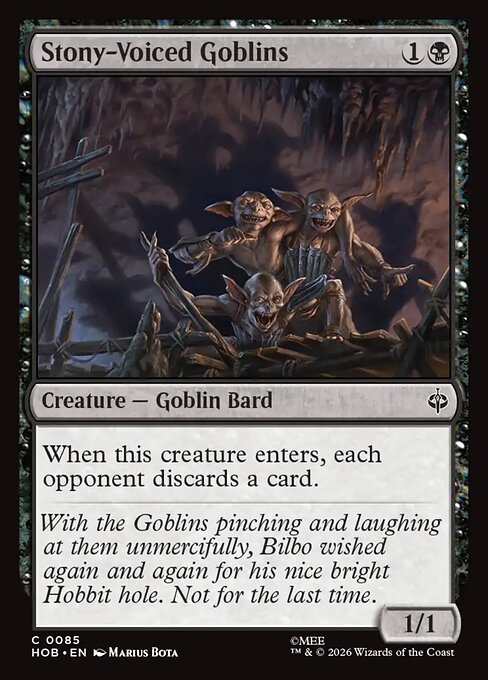 Stony-Voiced Goblins (Foil)