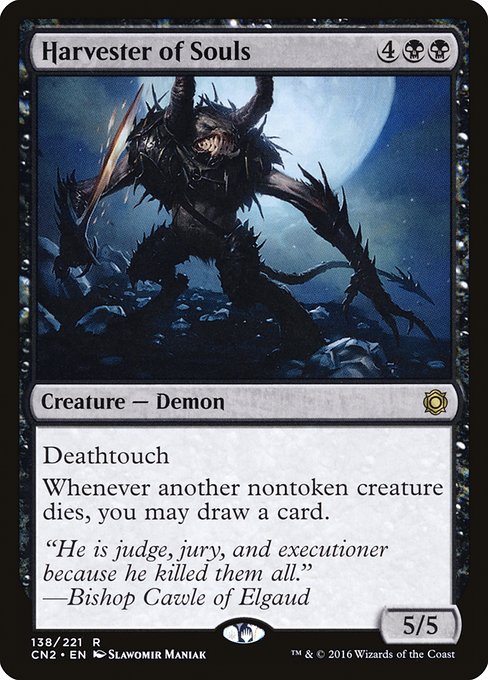 Deathtouch
Whenever another nontoken creature dies, you may draw a card.