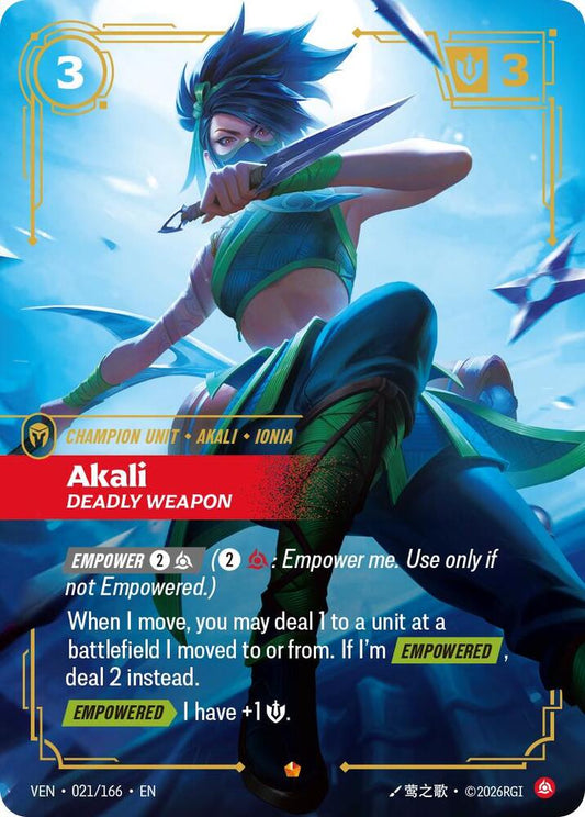 Akali, Deadly Weapon (Foil)
