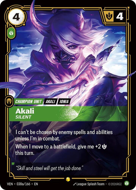 Akali, Silent (Alternate Art) (Foil)