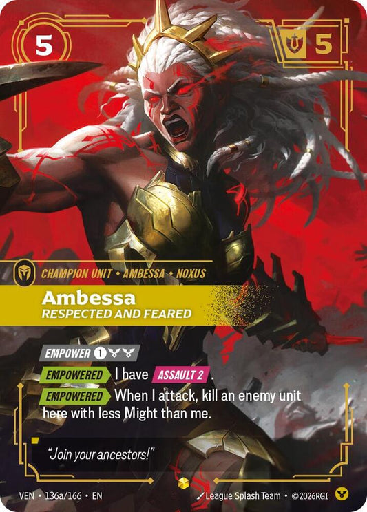 Ambessa, Respected and Feared (Alternate Art) (Foil)