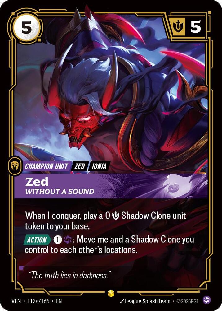 Zed, Without a Sound (Alternate Art) (Foil)