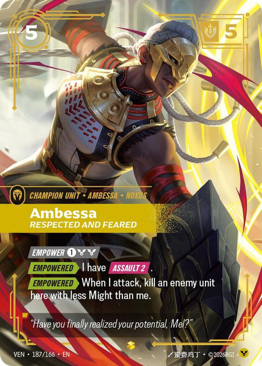Ambessa, Respected and Feared (Overnumbered) (Foil)