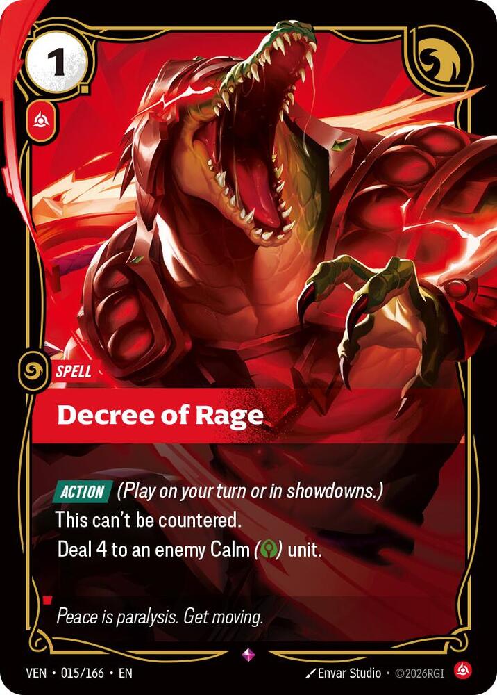 Decree of Rage (Foil)