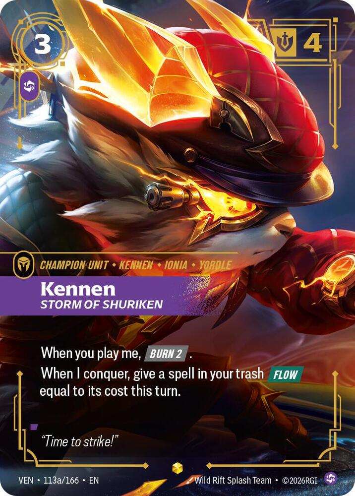 Kennen, Storm of Shuriken (Alternate Art) (Foil)