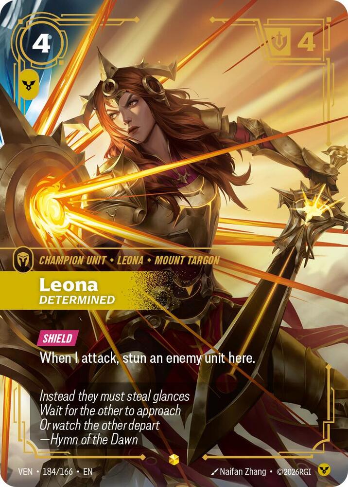 Leona, Determined (Overnumbered) (Foil)
